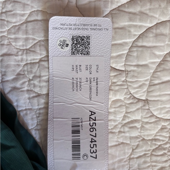 Azazie One-Shoulder Dress in Deep Teal - Picture 10 of 10